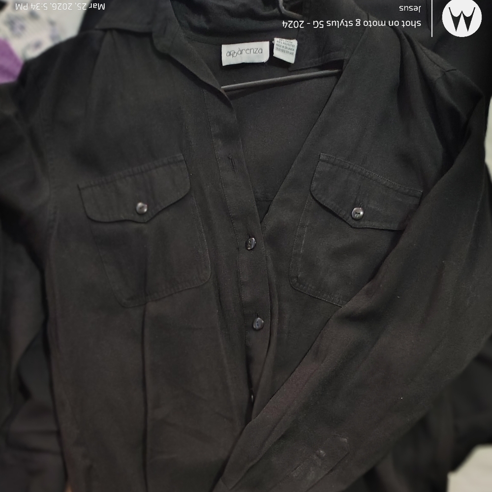 Apparenza Men's Black Lightweight Shirt Jacket